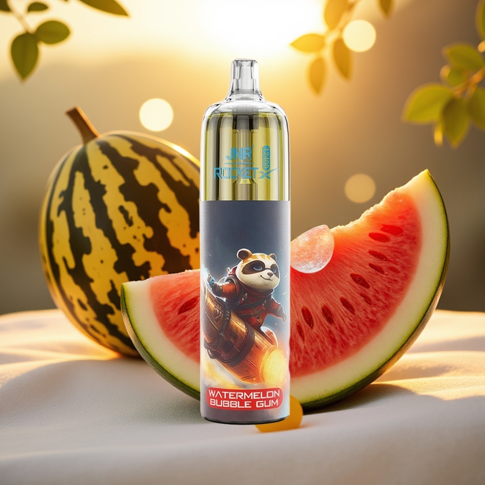 JNR Rocket-X 12400 Puffs Disposable Vape Chewing-Gum Pastèque, 25ml, 850mAh