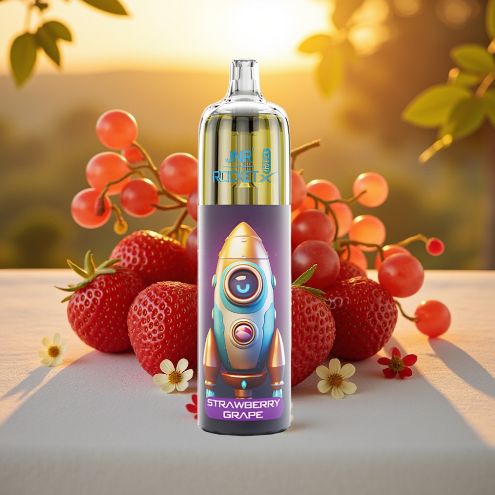 JNR Rocket-X 12400 Puffs Disposable Vape Fraise Raisin - 25ml, 850mAh, 1.2ohm