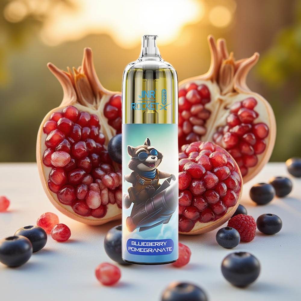 JNR Rocket-X 12400 Puffs Disposable Vape Myrtille Grenade, 850mAh, 25ml, Type-C