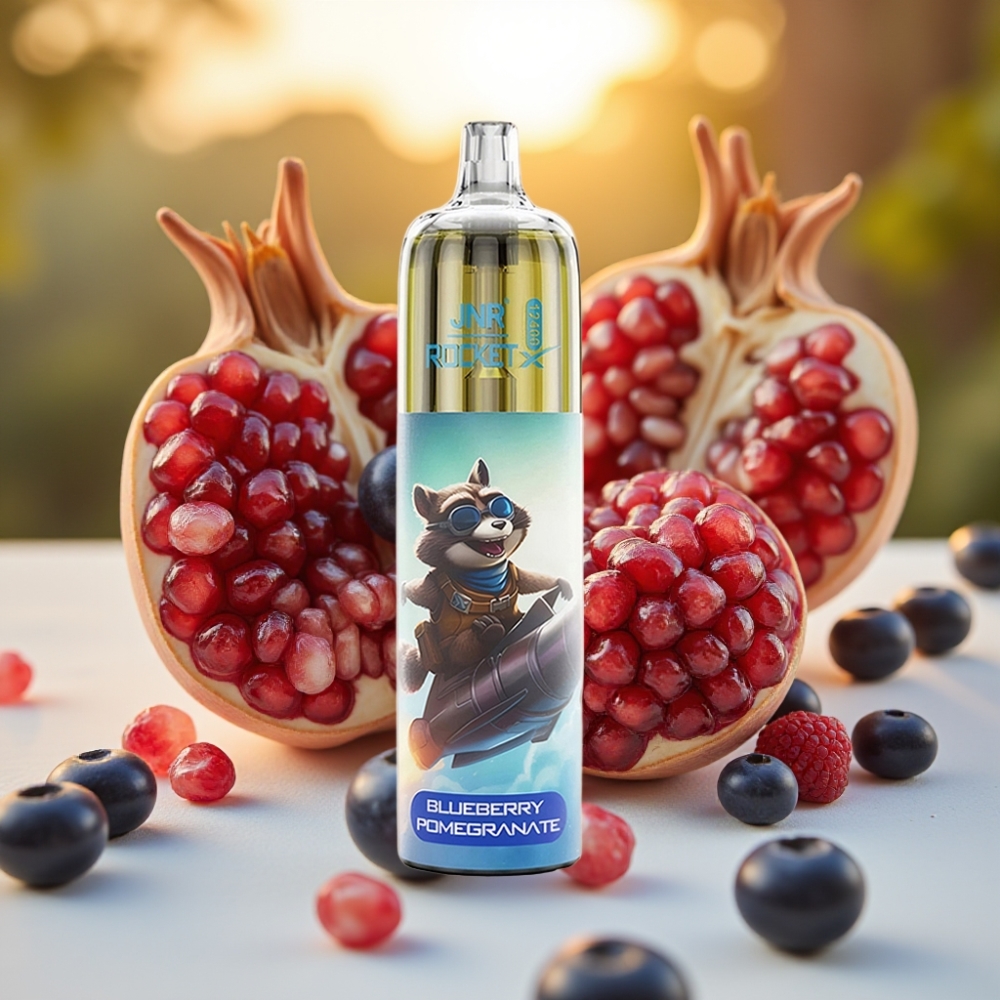 JNR Rocket-X 12400 Puffs Disposable Vape Myrtille Grenade, 850mAh, 25ml, Type-C