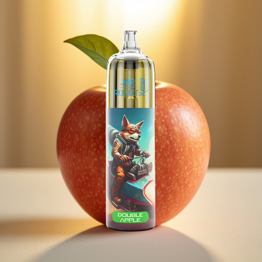 JNR Rocket-X 12400 Puffs Double Pomme avec Airflow Réglable, 850mAh, Type-C