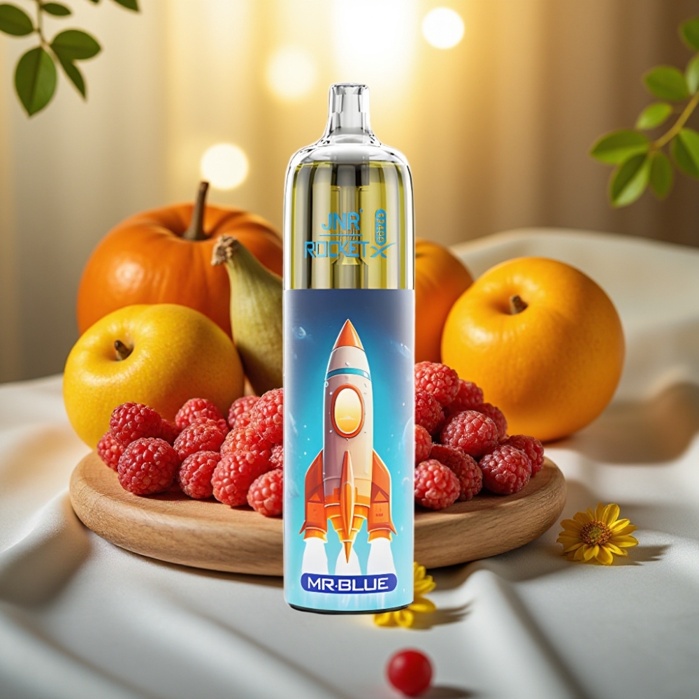 JNR Rocket-X 12400 Puffs - Flux d'air réglable, batterie 850mAh, M. Blue