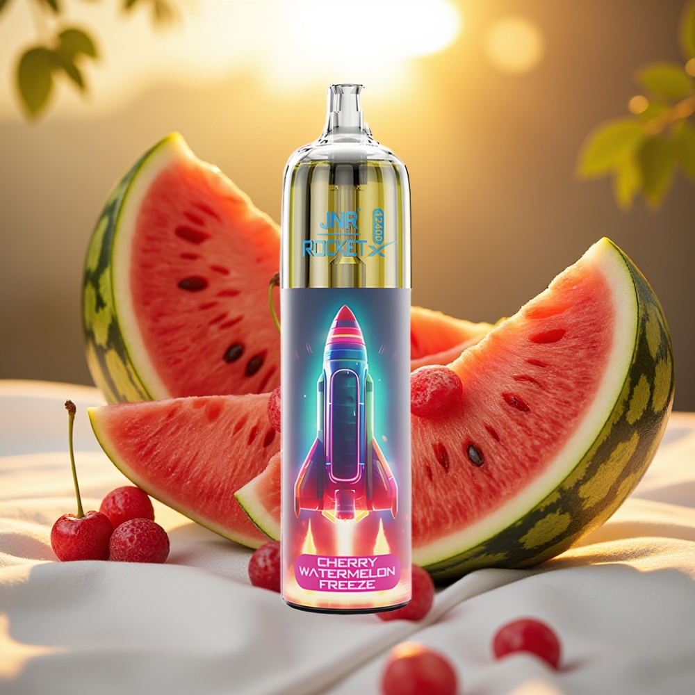 JNR Rocket-X 12400 Puffs Glace Cerise Pastèque, 25ml, 850mAh, Type-C