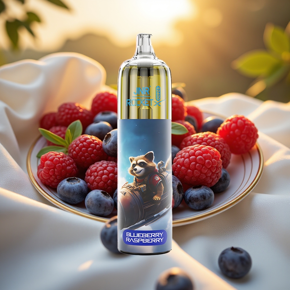 JNR Rocket-X 12400 Puffs Myrtille Framboise Airflow Réglable 25ml 850mAh