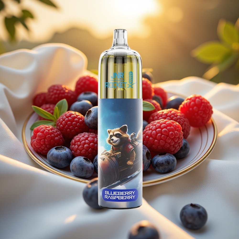 JNR Rocket-X 12400 Puffs Myrtille Framboise Airflow Réglable 25ml 850mAh