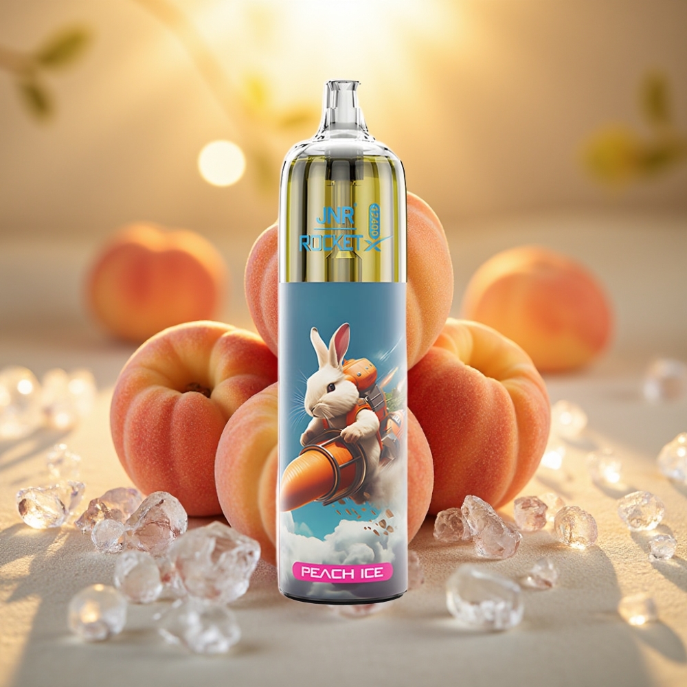 JNR Rocket-X 12400 Puffs Pêche Glacée avec Airflow Réglable et Batterie 850mAh