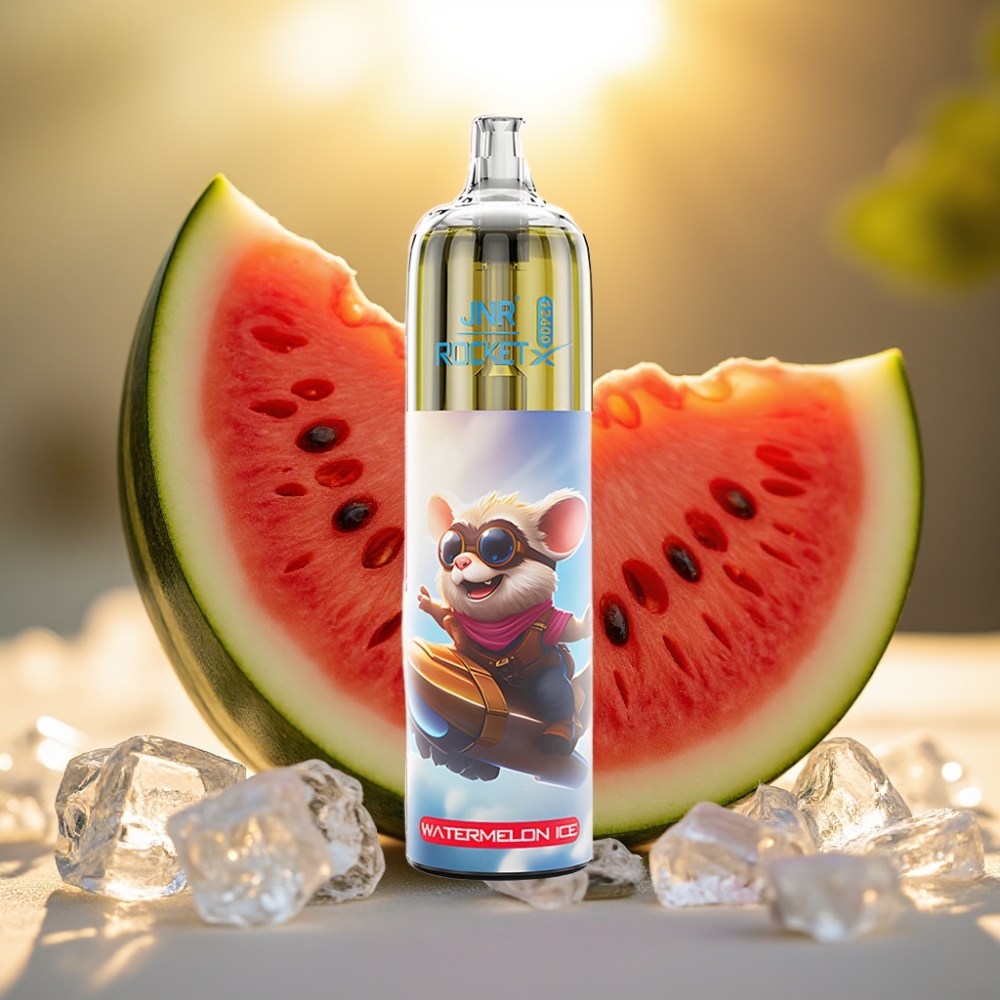 JNR Rocket-X 12400 Puffs Pastèque Glacée avec Airflow Réglable et RGB