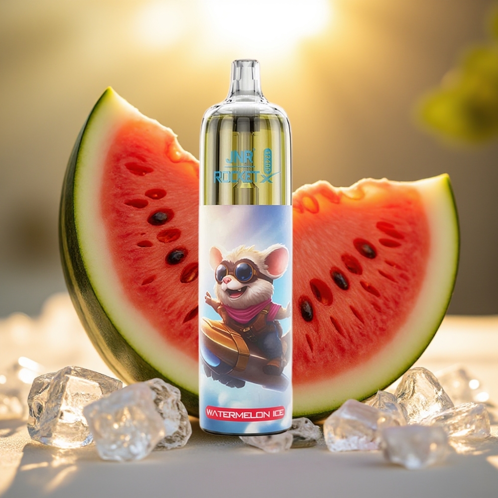 JNR Rocket-X 12400 Puffs Pastèque Glacée avec Airflow Réglable et RGB