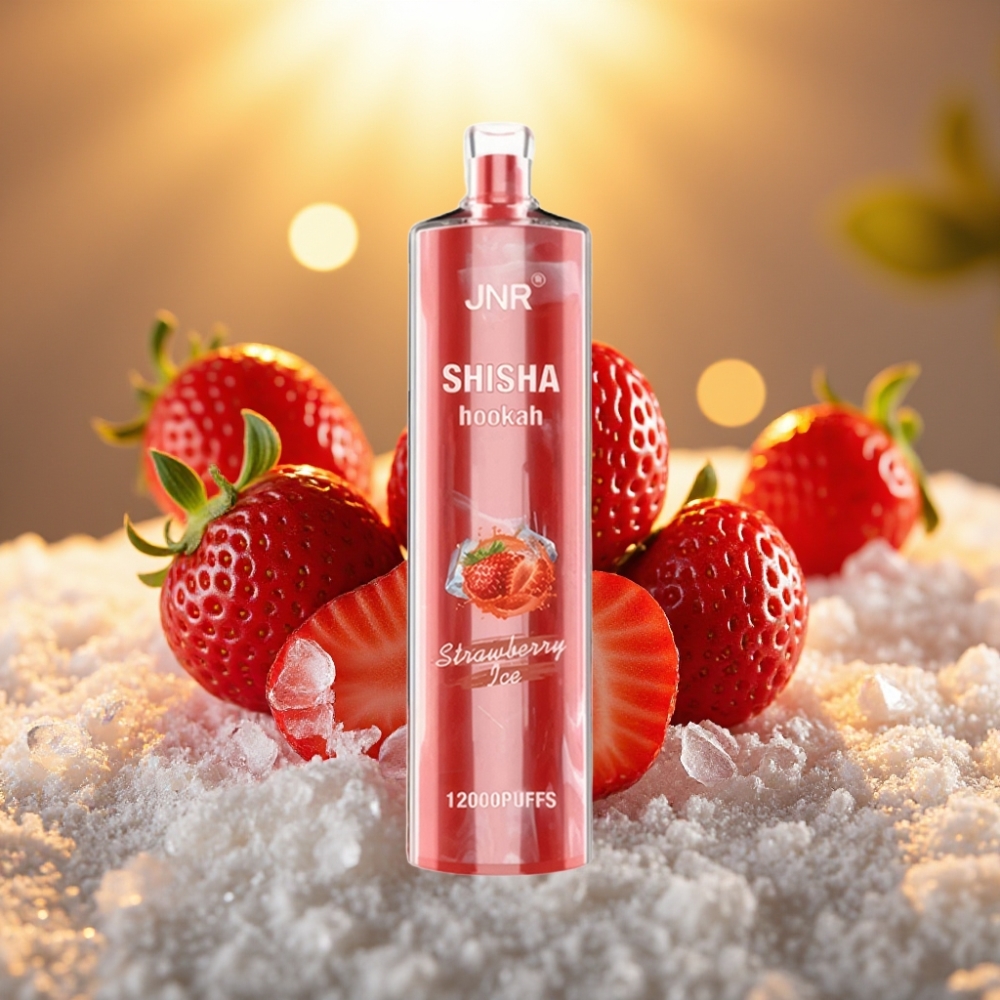 JNR Shisha Hookah 12000 Puffs 24ml 750mAh Fraise Glacée