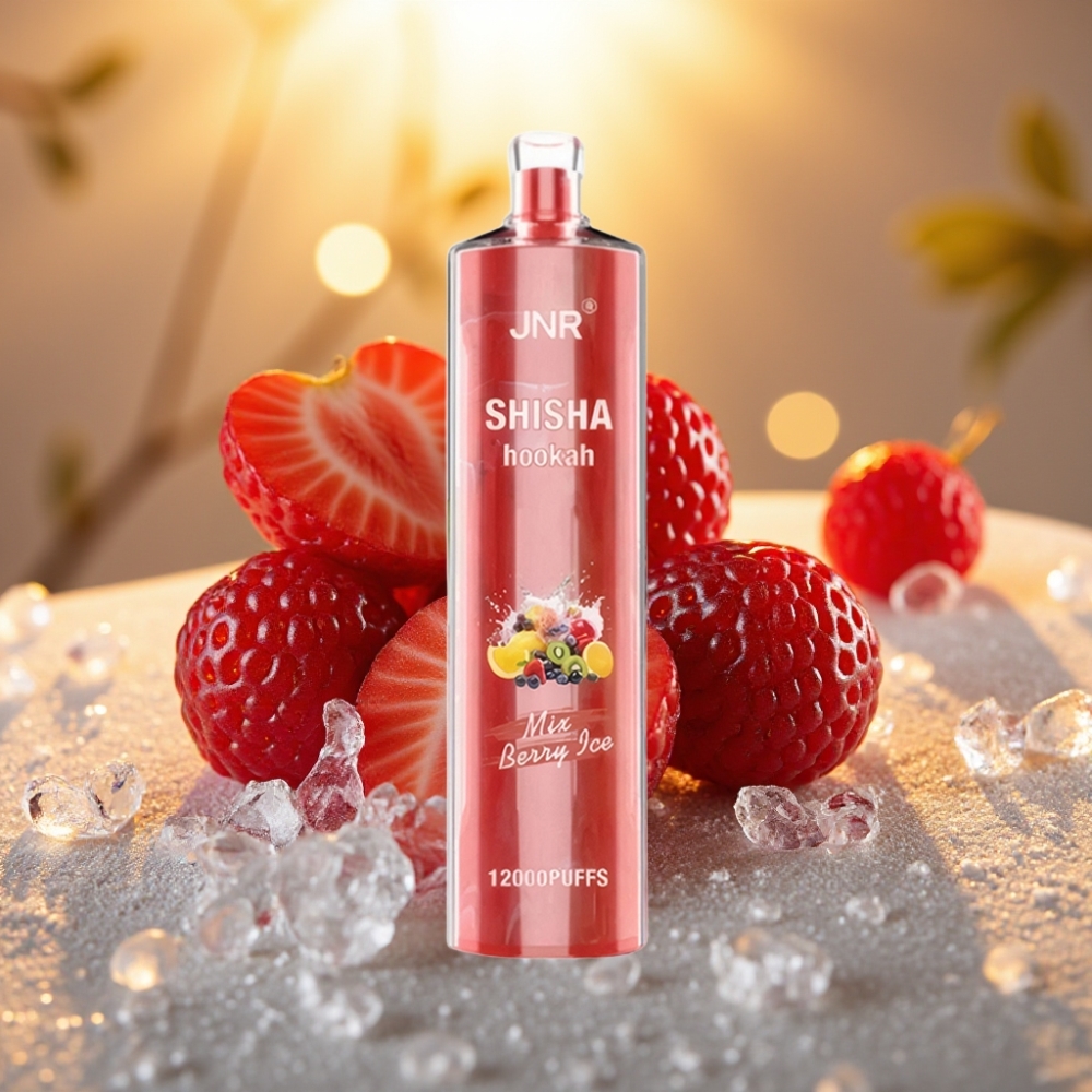 JNR Shisha Hookah 12000 Puffs Berry Glace - 24ml/750mAh/Type-C
