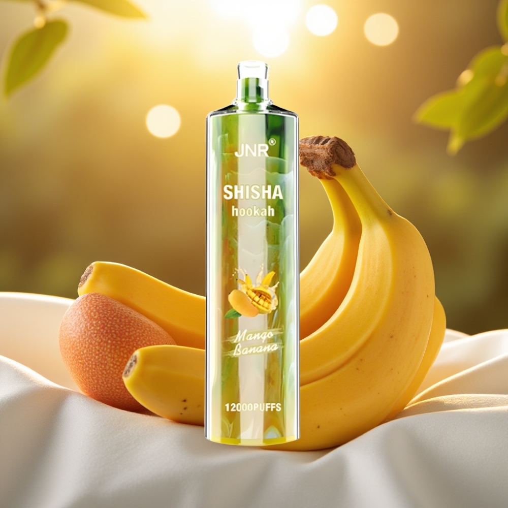 JNR Shisha Hookah Mangue Banane 12000 Puffs 24ml 750mAh