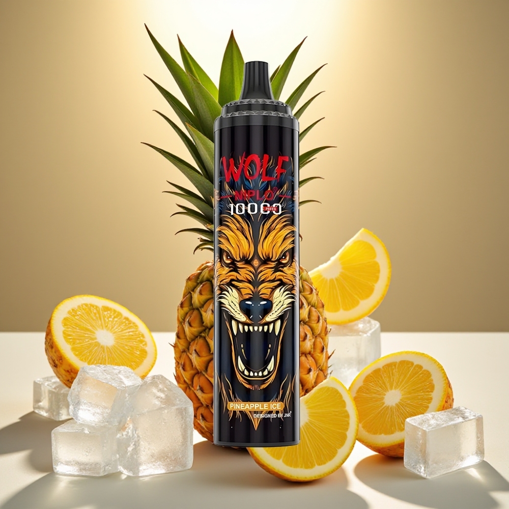 JNR Wolf Niplo 10000 Puffs Ananas Glacé - 20ml, 5%, Type-C