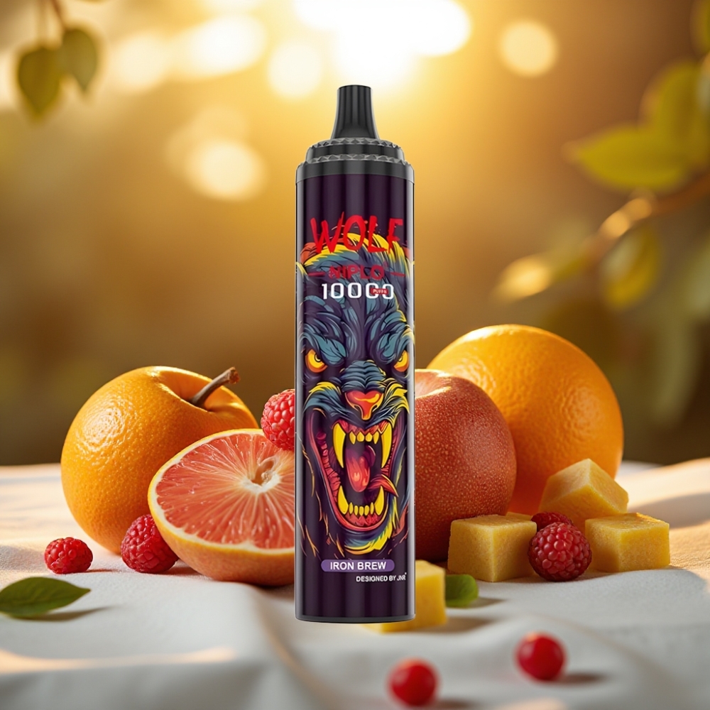 JNR Wolf Niplo 10000 Puffs Iron Brew - 20ml, 5%, Type-C