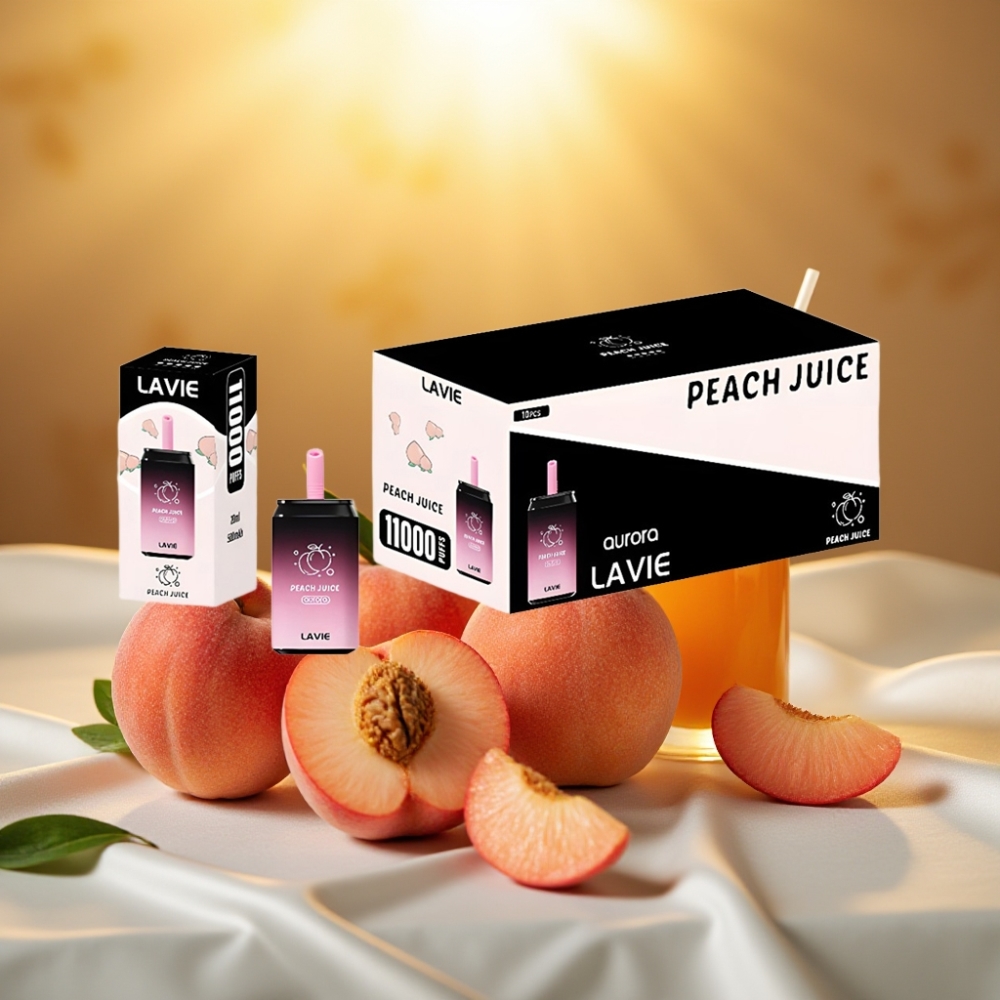 LAVIE Aurora 11000 Puffs Jus de Pêche – 22ML, 5%, Type C