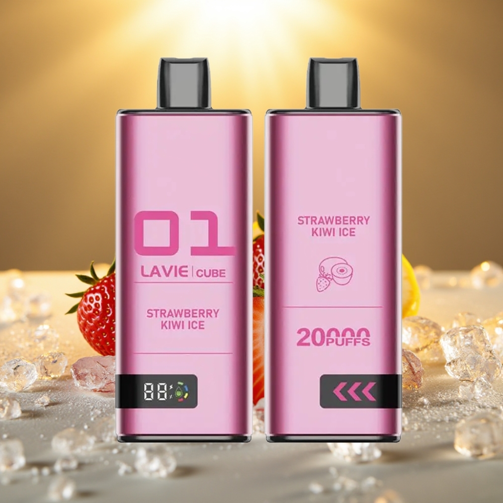 Lavie Cube 20000 Puffs Disposable Vape Fraise Kiwi Glacé - 28ML, 5% Nicotine