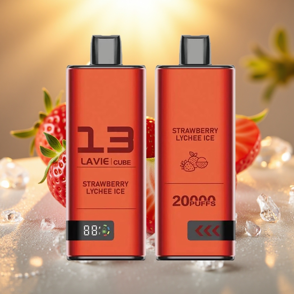 Lavie Cube 20000 Puffs Disposable Vape Fraise Litchi Glace - 28ML 5% Type C