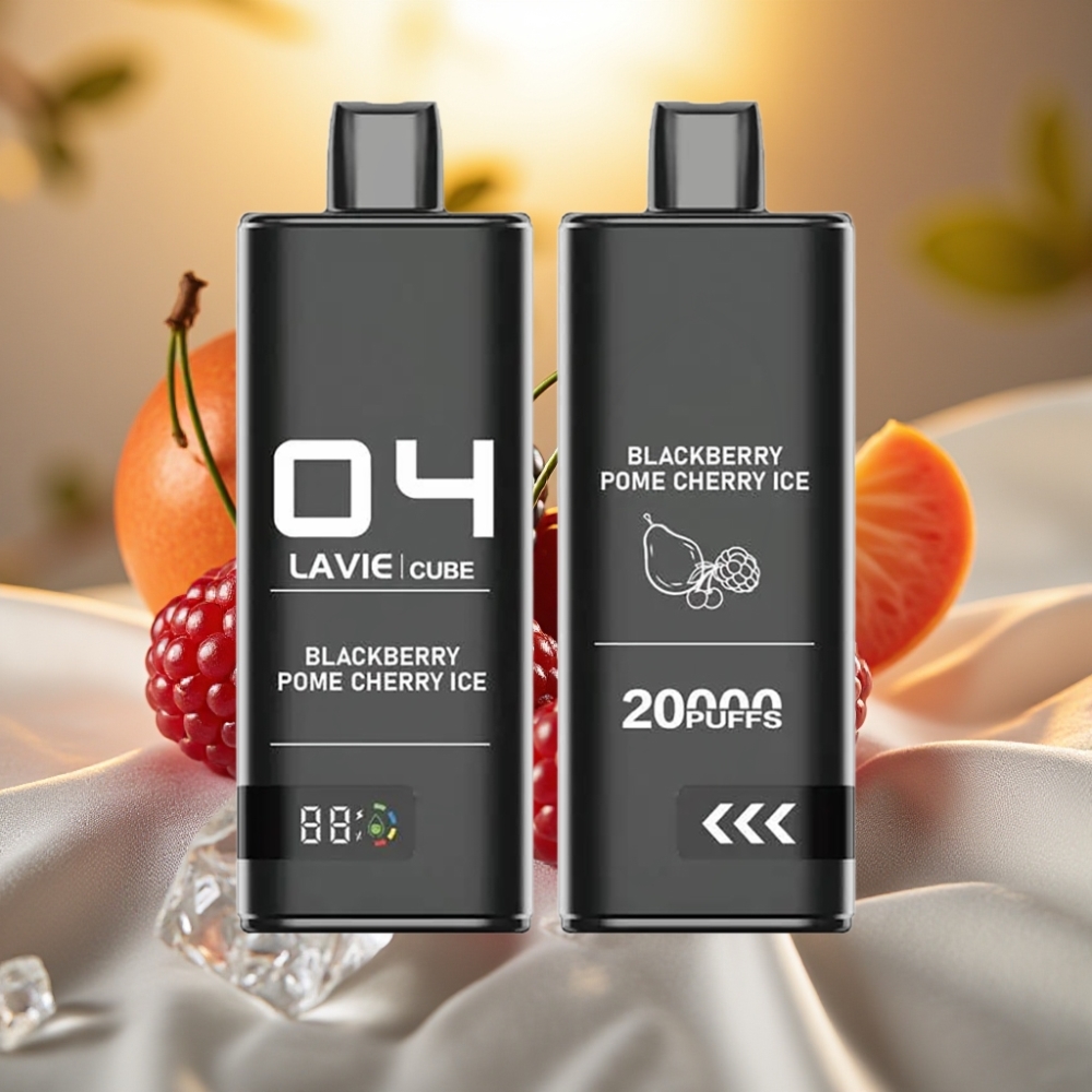 Lavie Cube 20000 Puffs Disposable Vape Mûre Pomme Cerise Glace 28ML 5% Type C