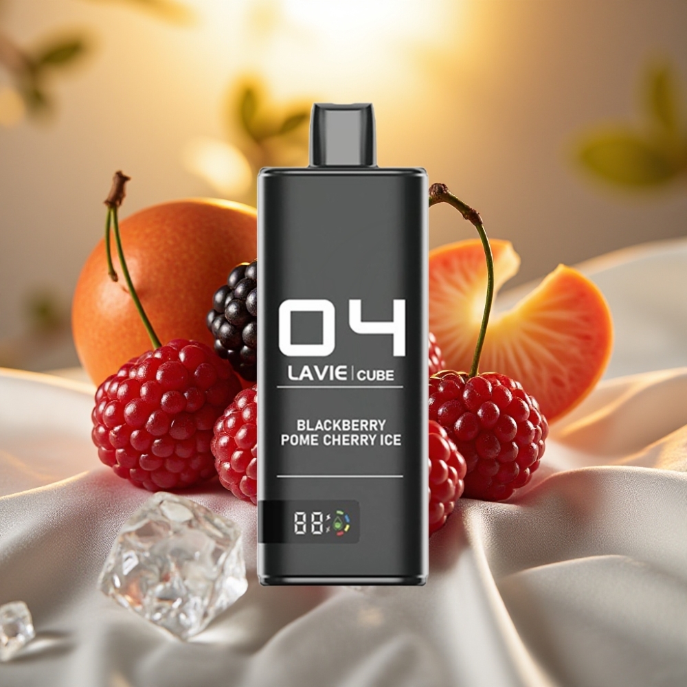 Lavie Cube 20000 Puffs Disposable Vape Mûre Pomme Cerise Glace 28ML 5% Type C