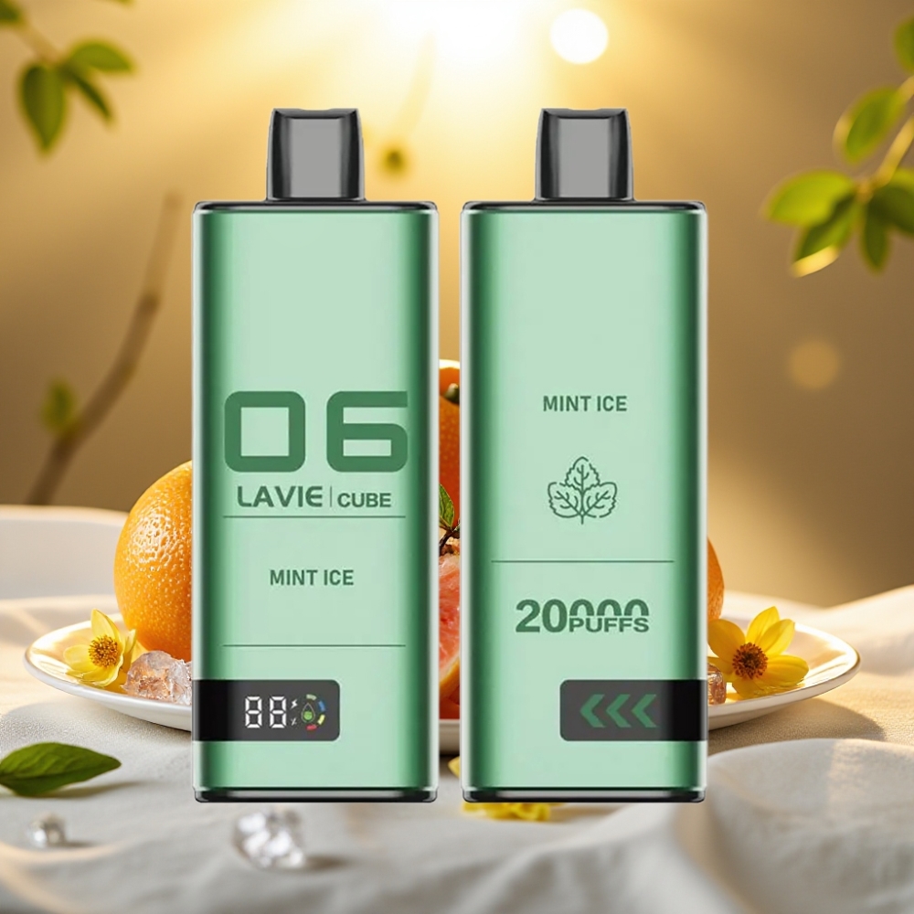 Lavie Cube 20000 Puffs Disposable Vape Menthe Glacée 28ML 5% Type C