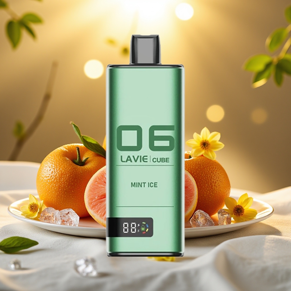 Lavie Cube 20000 Puffs Disposable Vape Menthe Glacée 28ML 5% Type C