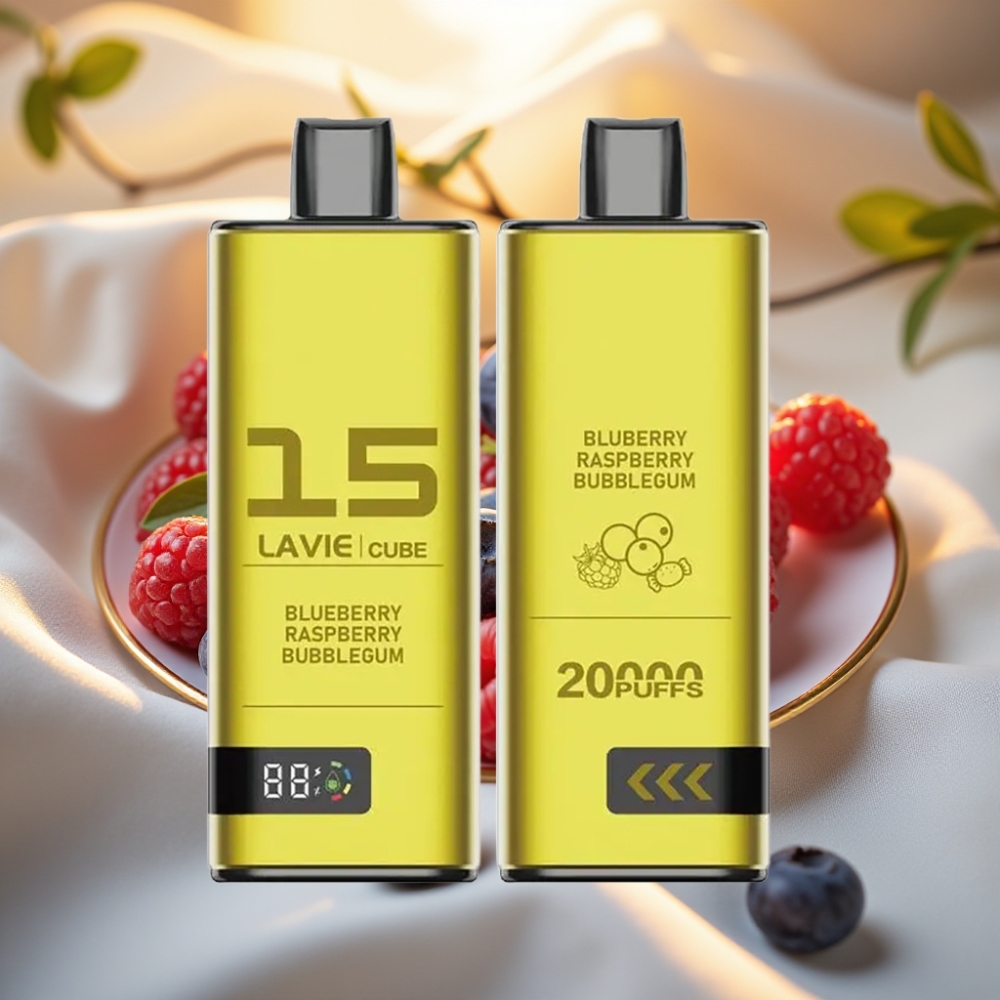 Lavie Cube 20000 Puffs Disposable Vape Myrtille Framboise Bubblegum - 28ML, 5%