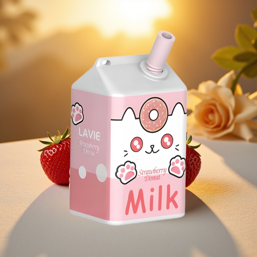LAVIE Milk 7000 Puffs Beignet Fraise - 16ML, 600mAh, Type C