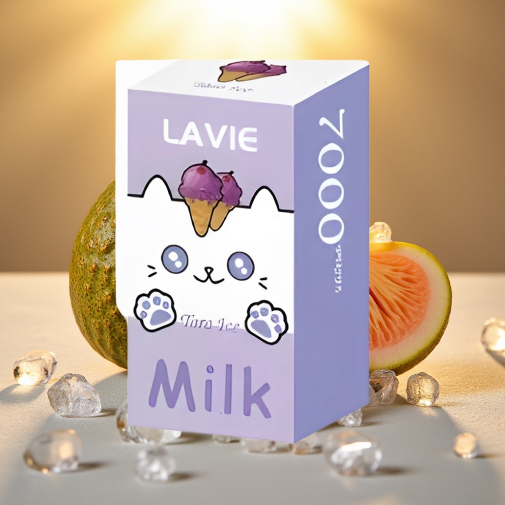 LAVIE Milk 7000 Puffs Glace Taro 16ML 5% 600mAh Type C