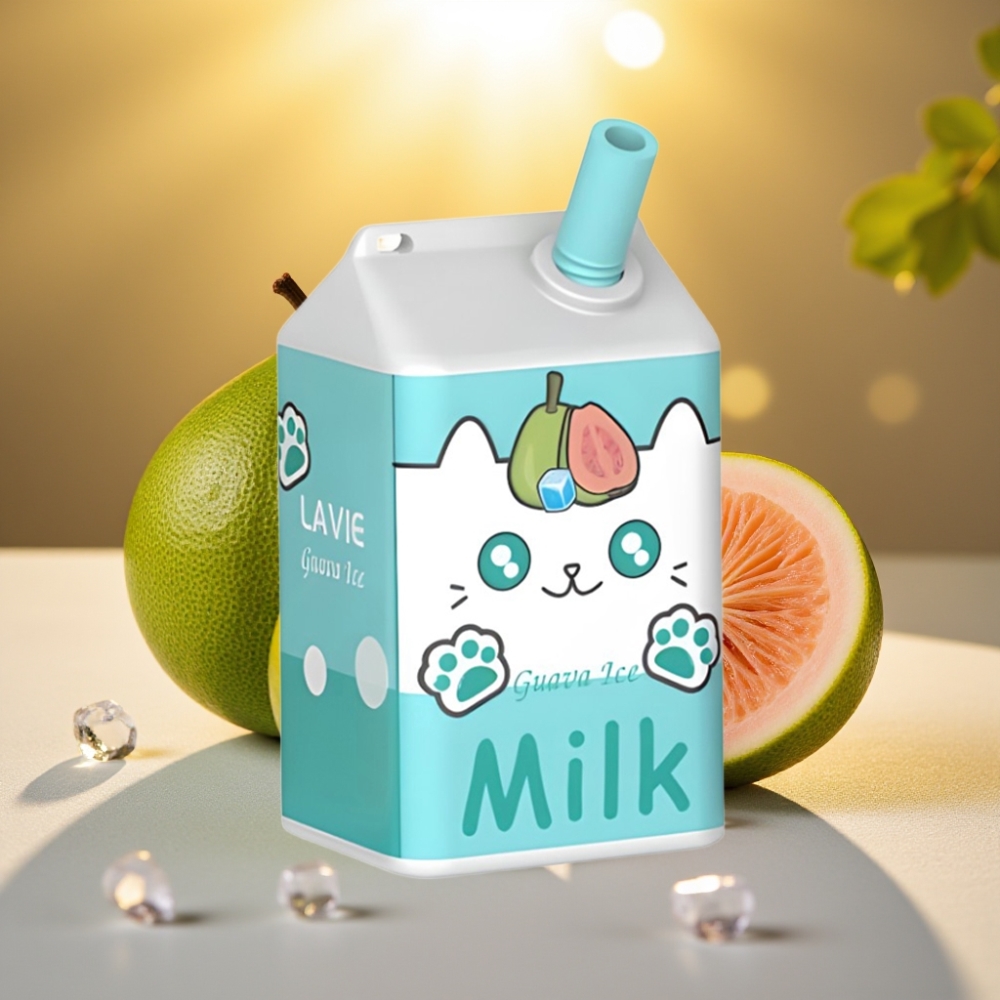 LAVIE Milk 7000 Puffs Goyave Glacée - 16ML, 600mAh, Type C