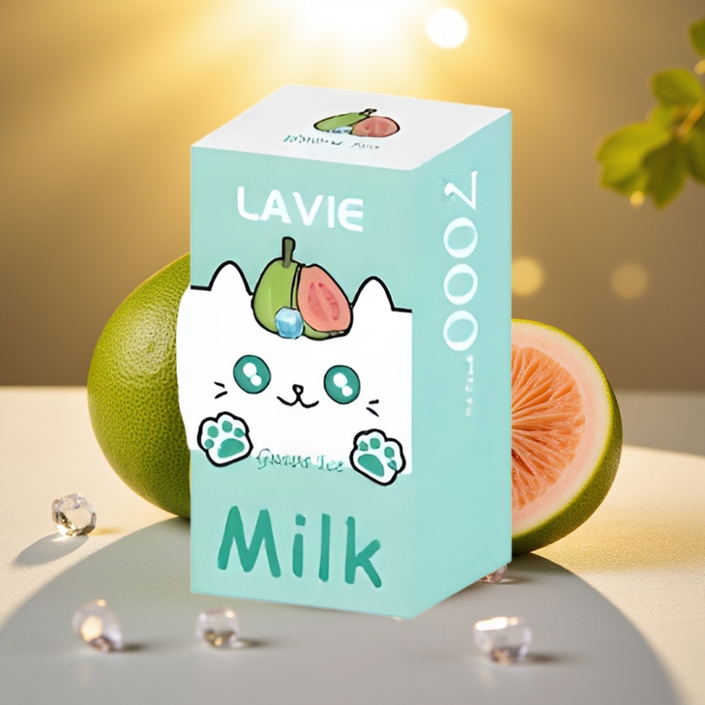 LAVIE Milk 7000 Puffs Goyave Glacée - 16ML, 600mAh, Type C