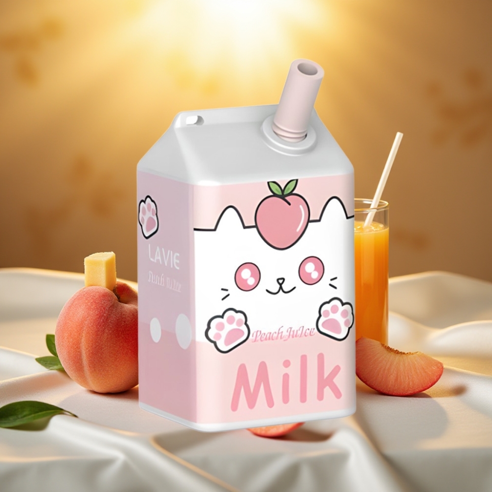LAVIE Milk 7000 Puffs Jus de Pêche 16ML 600mAh Type C 0%/2%/5% Nicotine