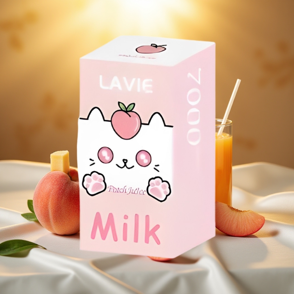 LAVIE Milk 7000 Puffs Jus de Pêche 16ML 600mAh Type C 0%/2%/5% Nicotine