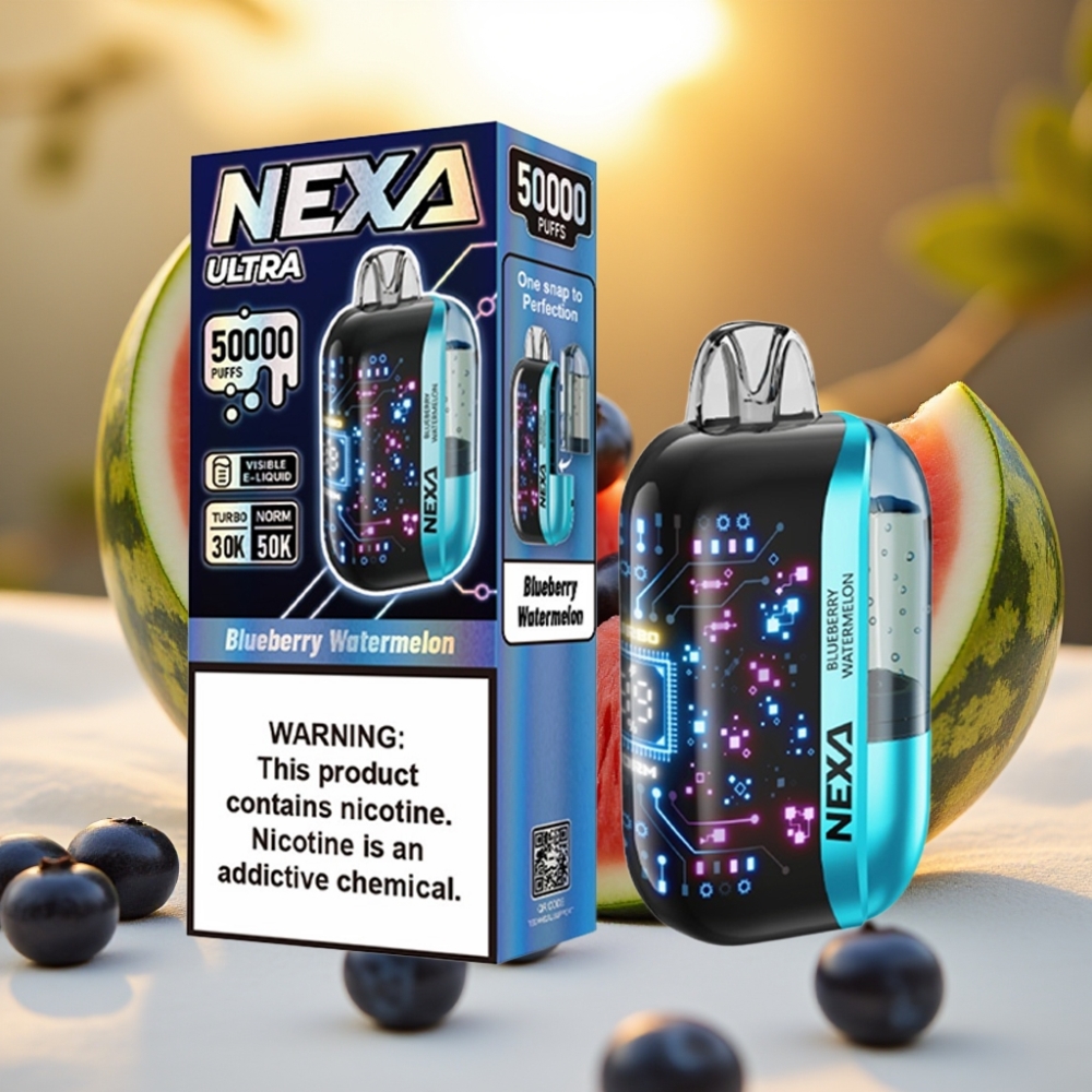 NEXA Ultra 50K Disposable Vape Myrtille Pastèque 20ml 800mAh 5%