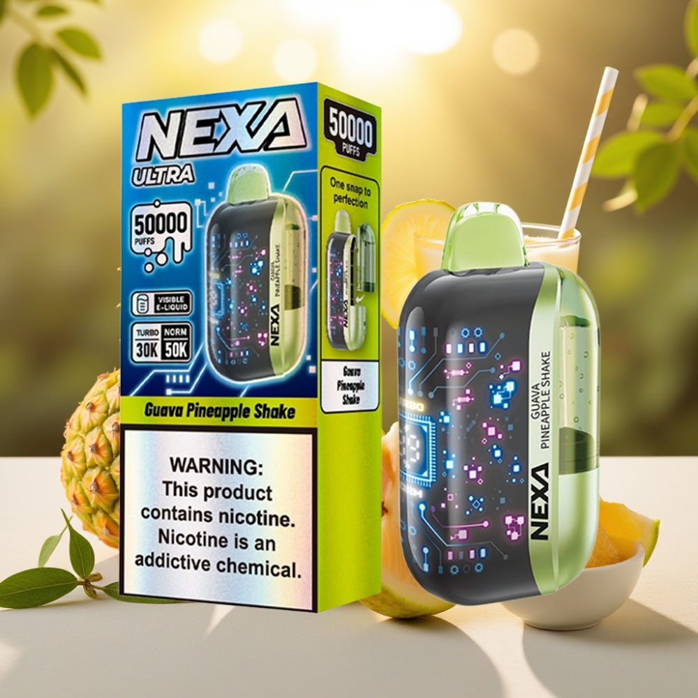 NEXA Ultra 50K Disposable Vape Shake Goyave-Ananas 20ml 5% 50000 Puffs