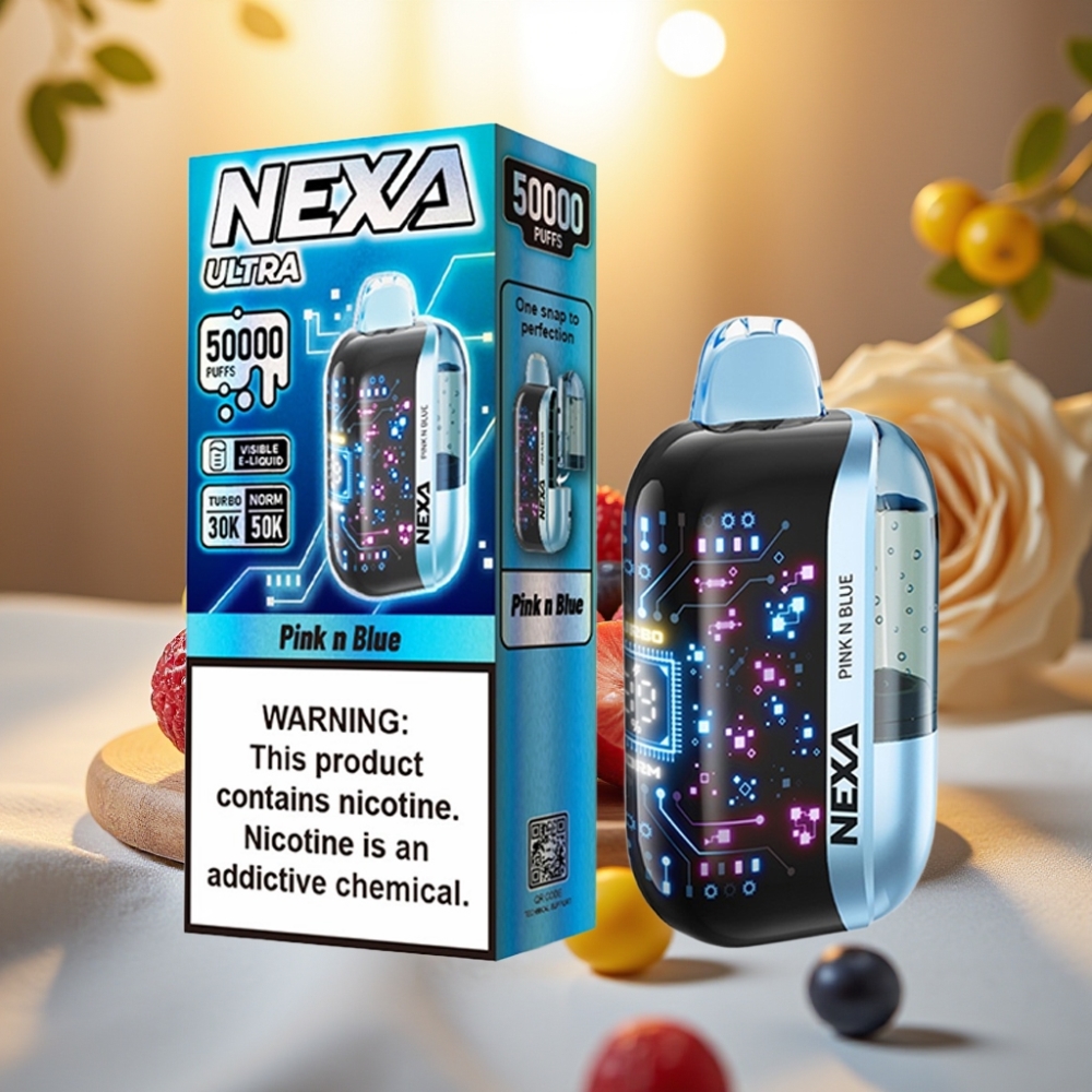 NEXA Ultra 50K Rose et Bleu 20ml 5% 50000 bouffées écran 3D
