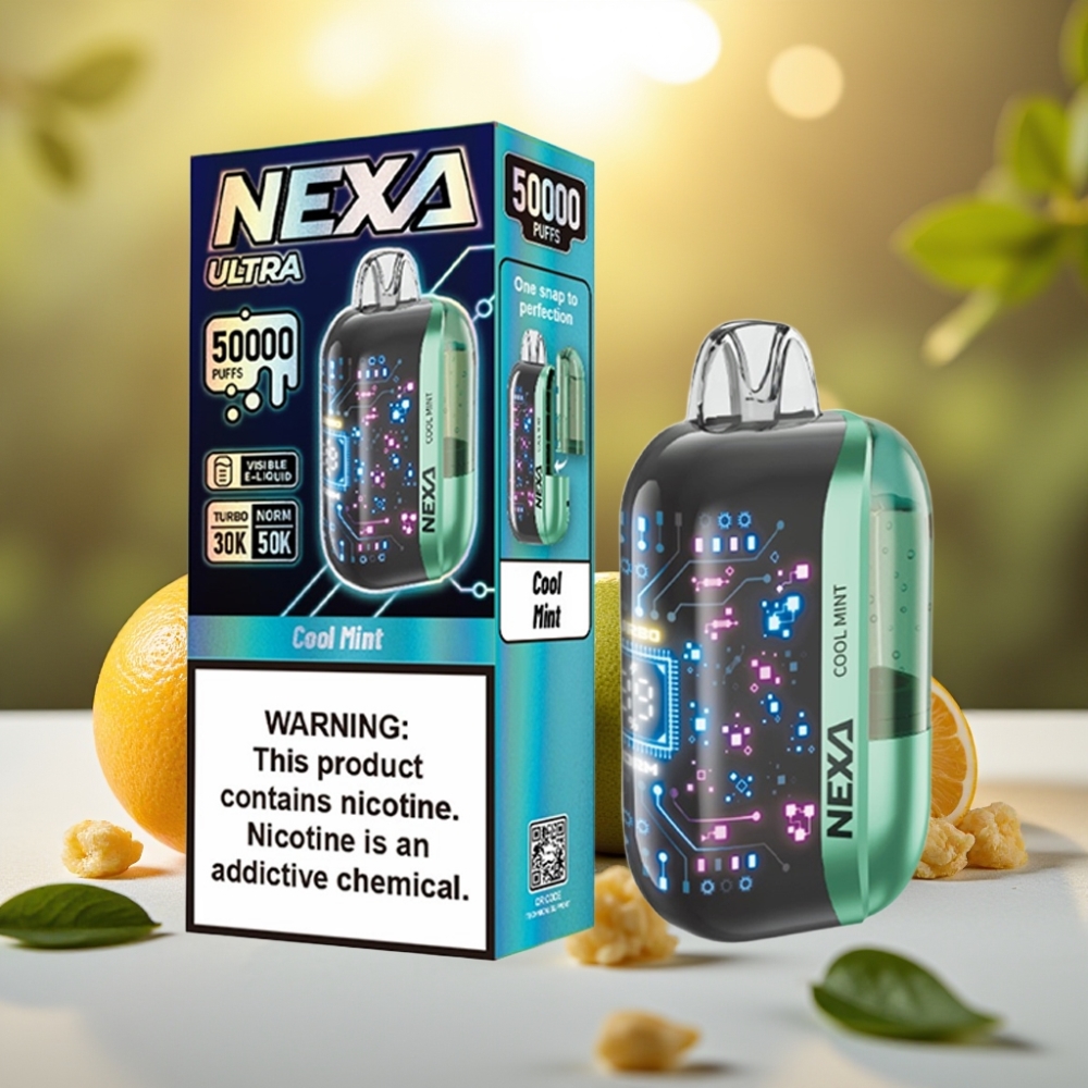 NEXA Ultra 50K Vape Jetable Menthe Fraîche 20ml 5% 50000 Puffs