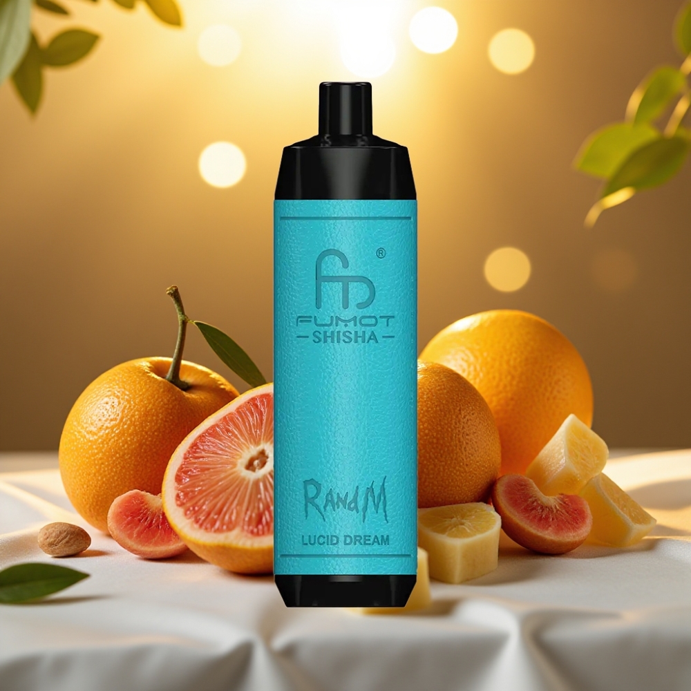 RandM Fumot Shisha 10000 Puffs - 18ml, 0.5% Nicotine, Rêve Lucide