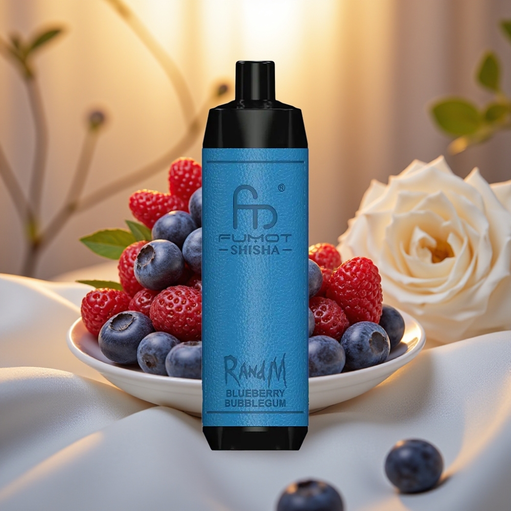 RandM Fumot Shisha 10000 Puffs - 18ml, 0.6ohm, Type-C - Bubblegum Myrtille