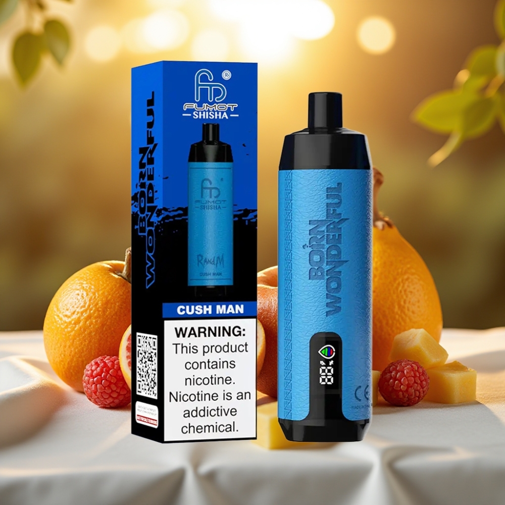 RandM Fumot Shisha 10000 Puffs - 18ml, 850mAh, Type-C, Cush Man (Homme Confort)