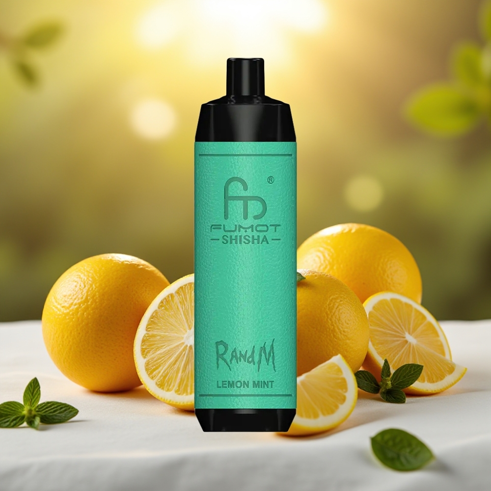RandM Fumot Shisha 10000 Puffs Citron Menthe 18ml 850mAh Type-C