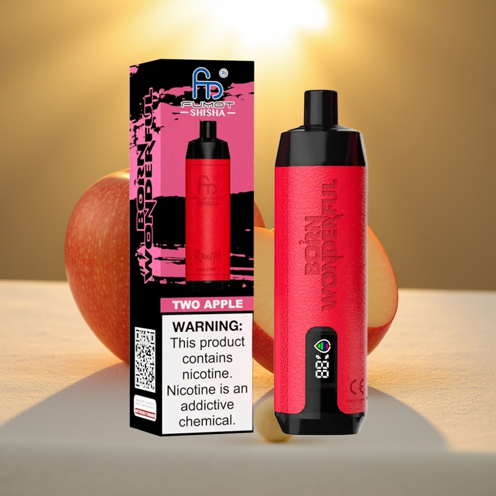 RandM Fumot Shisha 10000 Puffs Deux Pommes, 18ml, 850mAh, 0,6ohm