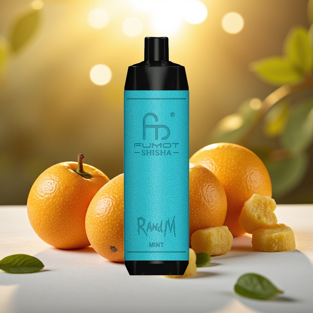 RandM Fumot Shisha 10000 Puffs Disposable Vape Menthe - 18ml, 0.6ohm, Type-C