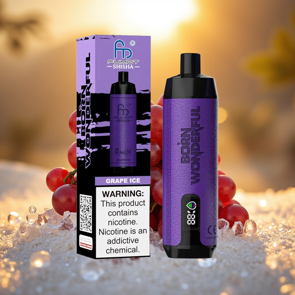 RandM Fumot Shisha 10000 Puffs Glace Raisin 18ml 850mAh 0.6ohm