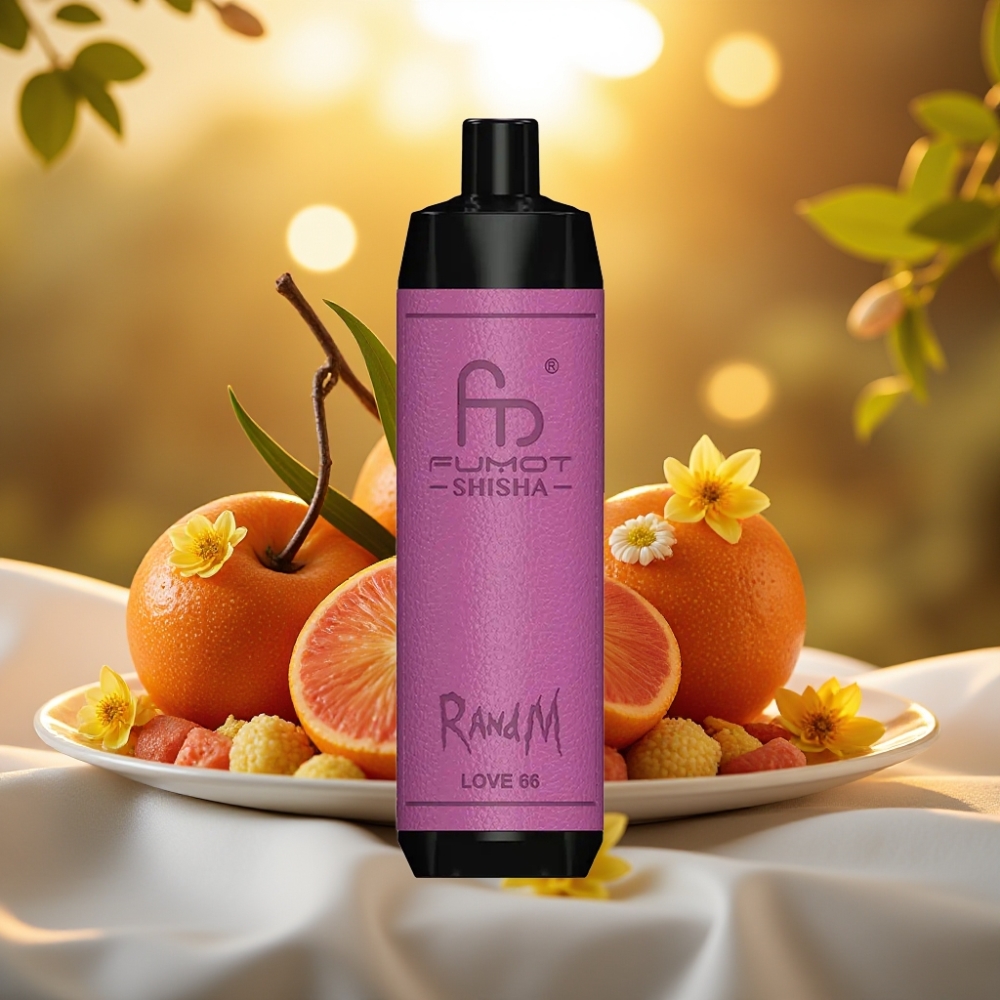 RandM Fumot Shisha 10000 Puffs e-cigarette jetable Love 66, 18ml, 0.5% nicotine