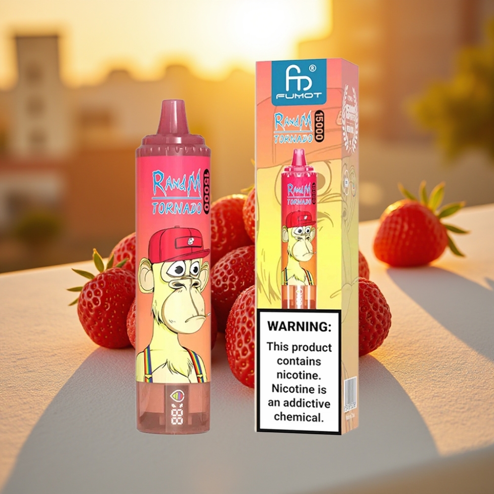 Fumot RandM Tornado 15000 Puffs 25ml 850mAh Red Bull Fraise