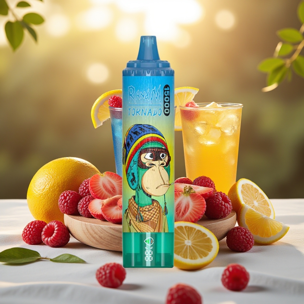 Fumot RandM Tornado 15000 Puffs Blue Razz Lemonade 25ml 850mAh Mesh 0.9 Ohm