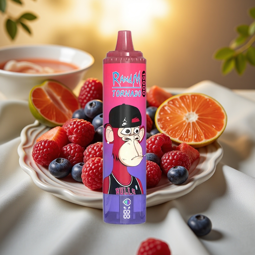 Fumot RandM Tornado 15000 Puffs Bluesour Framboise 25ml 850mAh 0,9 Ohm