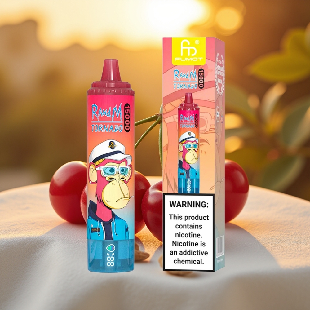 Fumot RandM Tornado 15000 Puffs Cerise 25ml 850mAh Mesh Coil