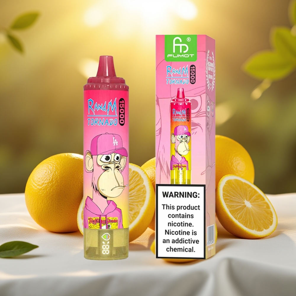 Fumot RandM Tornado 15000 Puffs Citron - 25ml, 850mAh, Mesh Coil
