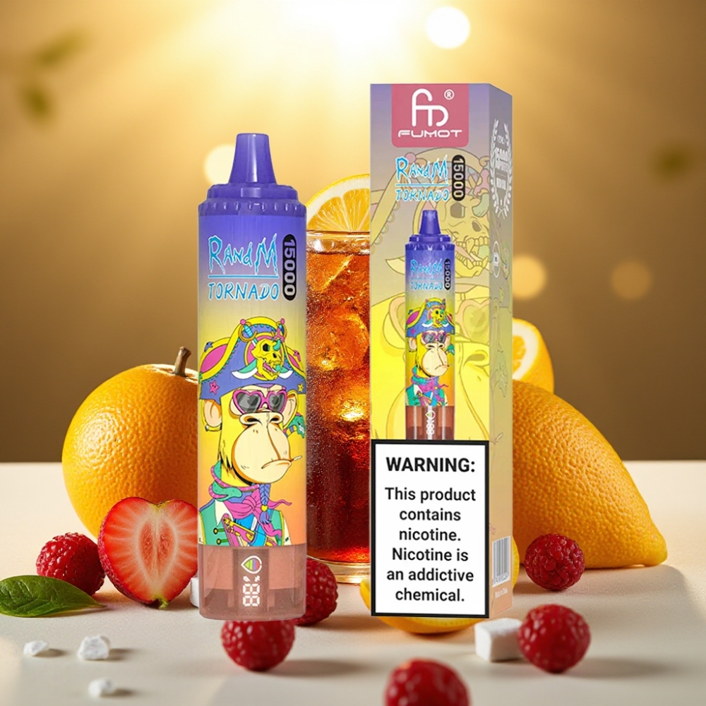 Fumot RandM Tornado 15000 Puffs Cola Glacée 25ml 850mAh Mesh Coil