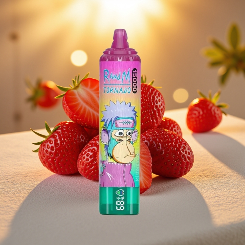 Fumot RandM Tornado 15000 Puffs Fraise Glacée 25ml 850mAh Mesh Coil